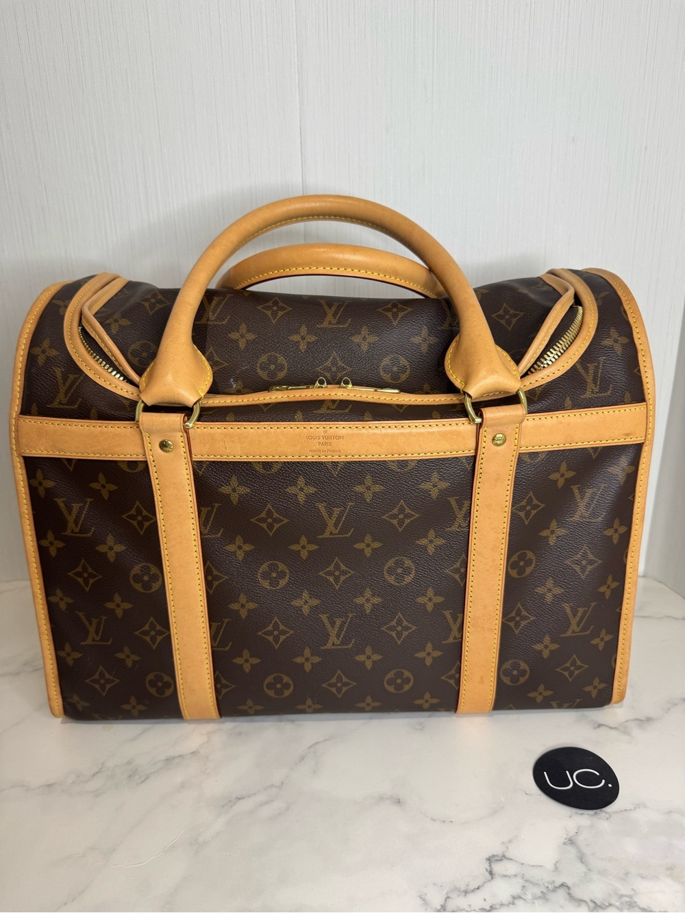 Louis Vuitton Monogram Sac Chien 40 Pet Carrier.